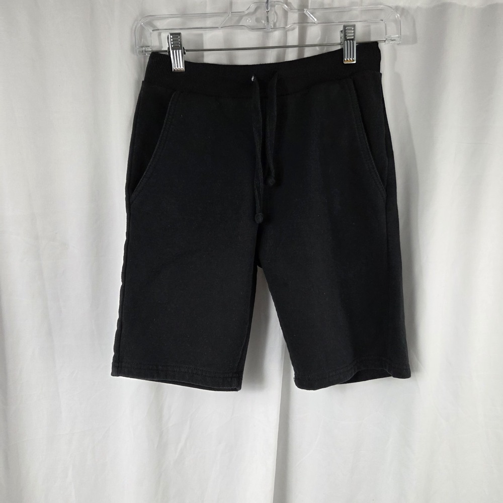 Company Eighty One Boys Size Medium Drawstring Pull-on Fleece Shorts Black